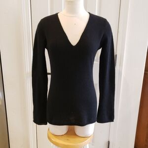 Minnie Rose cashmere flare sleeve size Small